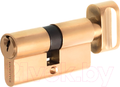 Цилиндровый механизм замка Lockstyle C30X30KN PB (золото)