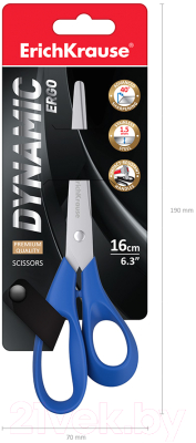 Изображение товара Ножницы канцелярские Erich Krause Dinamic / 21883