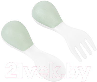 

Набор детских столовых приборов Happy Baby, Белый;зеленый, 15060