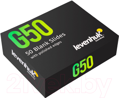 Изображение товара Набор стекол предметных Levenhuk G50 / 16281 (50шт)