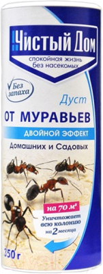 Средство для борьбы с вредителями Чистый дом От муравьев (350г)