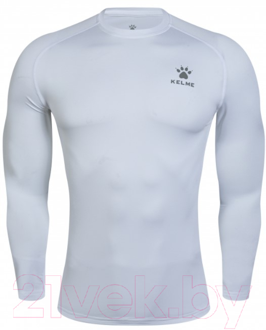 Термокофта Kelme Tech Fit L/S Thin / 3891113-100 (4XL, белый) — фото 2