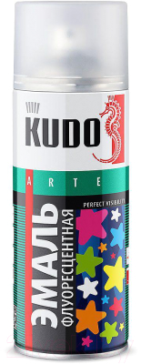 Эмаль Kudo Флуоресцентная / KU-1204 (520мл, лимонно-желтый)