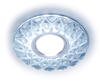 Точечный светильник Ambrella S375 CL/FR GU5.3+3W (Led White) -