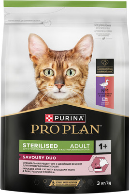 

Сухой корм для кошек, Sterilised утка, печень