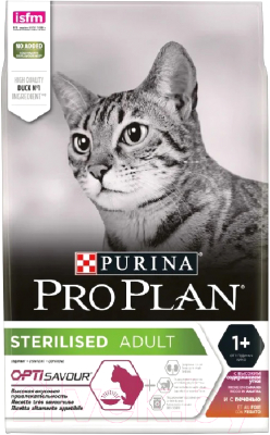 Сухой корм для кошек Pro Plan Sterilised утка и печень (10кг)