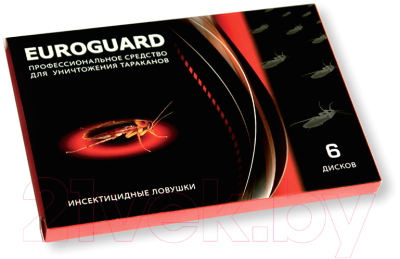 Ловушка для насекомых Euroguard От тараканов (6шт)
