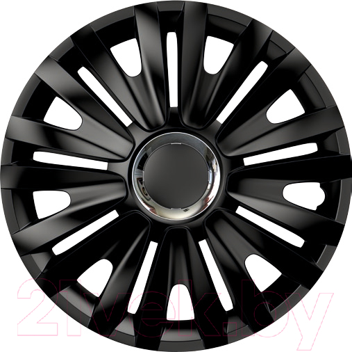 Набор колпаков VERSACO Royal RC 13" / 13ROYALRCB (4шт, черный/хром)