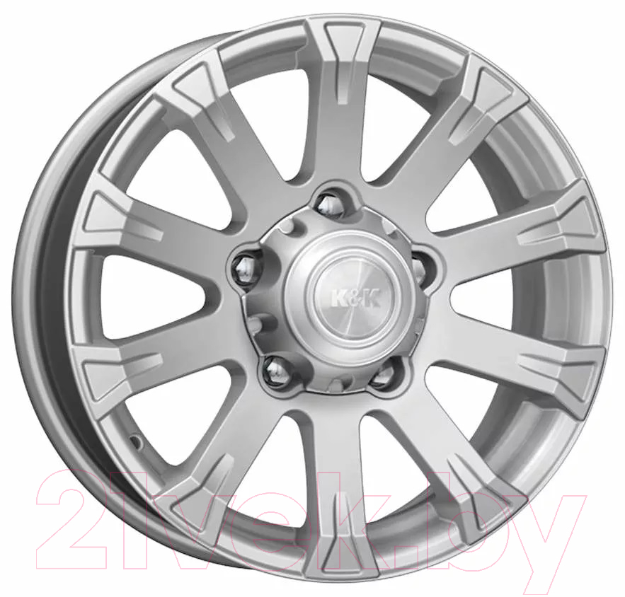 Литой диск K&K Байкал 16x7" 5x139.7мм DIA 98мм ET 35мм Сильвер