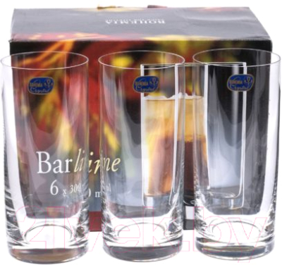 Набор стаканов Bohemia Crystal Barline 25089/300 (6шт)