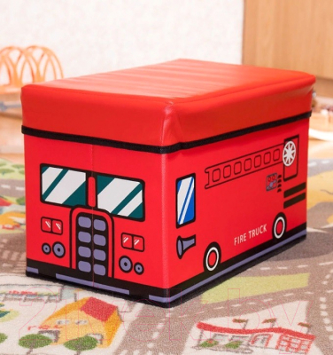 Ящик для хранения Фея Порядка Пожарная машина FK-102 (красный)