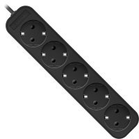 Удлинитель Defender M530 / 99330 (3м, 5 розеток, черный) - 