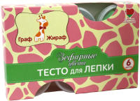 

Набор для лепки Граф Жираф, Тесто-пластилин Зефир / GG36-6