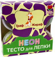 

Набор для лепки Граф Жираф, Тесто-пластилин Неон / GG37-4