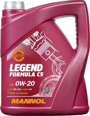 Моторное масло Mannol Legend Formula C5 0W20 SP (RC) / MN7921-5 (5л)
