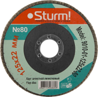 

Шлифовальный круг Sturm!, 9010-01-125x22-80