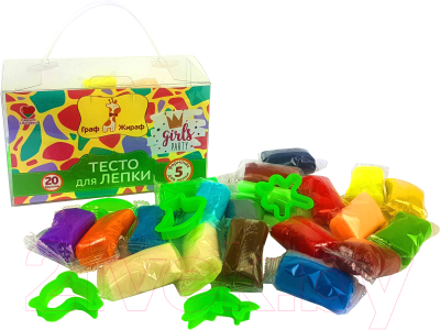 

Набор для лепки Граф Жираф, Тесто-пластилин / GG54