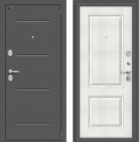 

Входная дверь el'Porta, Porta S 104.К32 Антик серебристый/Bianco Veralinga