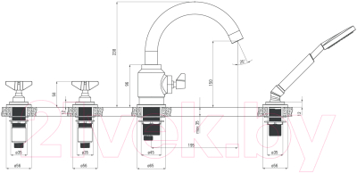 Смеситель Deante Temisto BQT M14D