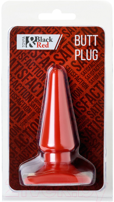 Пробка интимная ToyFa Black & Red / 901303-9 (красный)