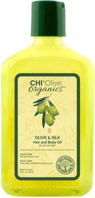 Масло для волос CHI Olive Organics. Olive & Silk Hair and Body Oil (251мл)