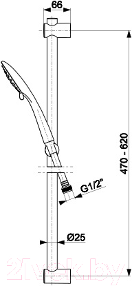 Душевой гарнитур Armatura Moza 841-365-00