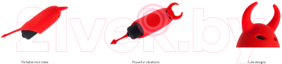 Вибромассажер Adrien Lastic Devol Mini Vibrator 157360 / 30594 (красный)