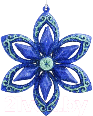

Елочная игрушка Erich Krause, Синий;бирюзовый, Decor Цветочек / 45273