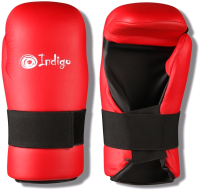 Перчатки для единоборств Indigo 7-Contact Pu UL-3645 (S, красный) - 