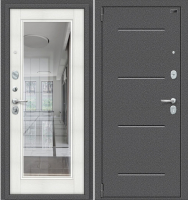 

Входная дверь el'Porta, Porta S 104.П61 Антик серебристый/Bianco Veralinga