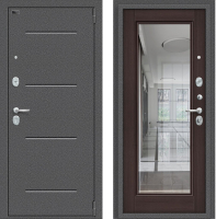 

Входная дверь el'Porta, Porta S 104.П61 Антик серебристый/Wenge Veralinga