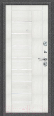 Входная дверь el'Porta Porta S 109.П29 Антик серебристый/Bianco Veralinga (88x205, правая)