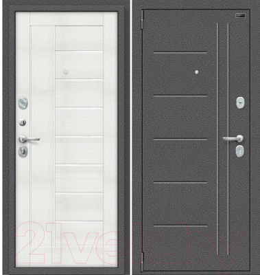 Входная дверь el'Porta Porta S 109.П29 Антик серебристый/Bianco Veralinga (98x205, левая)