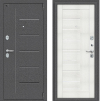 

Входная дверь el'Porta, Porta S 109.П29 Антик серебристый/Bianco Veralinga