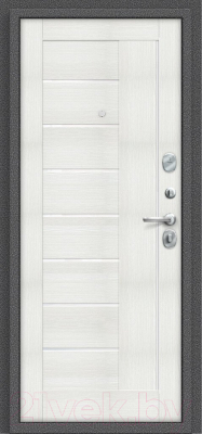 Входная дверь el'Porta Porta S 109.П29 Антик серебристый/Bianco Veralinga (98x205, правая)