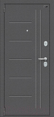 Входная дверь el'Porta Porta S 109.П29 Антик серебристый/Cappuccino Veralinga (88x205, левая)