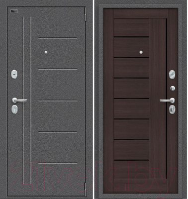 

Входная дверь el'Porta, Porta S 109.П29 Антик серебристый/Wenge Veralinga