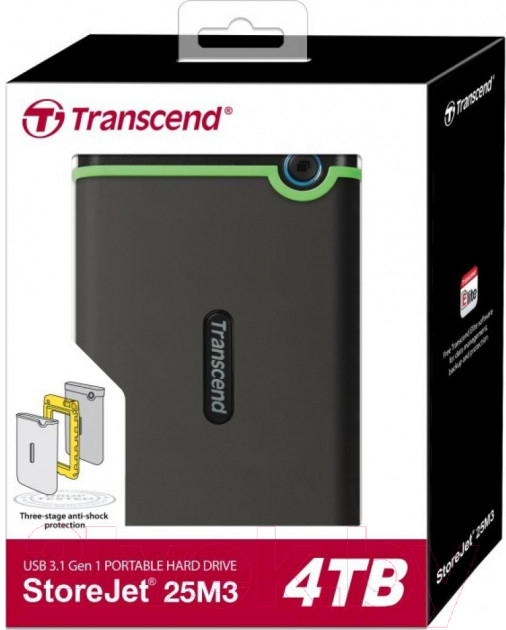 Внешний жесткий диск Transcend StoreJet 25M3S 4TB