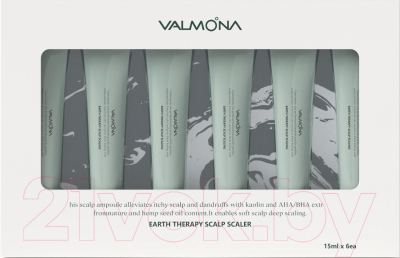 Ампулы для волос Evas Valmona Earth Therapy Scalp Scaler (6x15мл)
