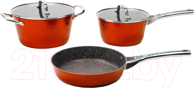 Набор кухонной посуды Galaxy GL 9515 (оранжевый)