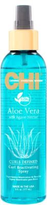 Спрей для волос CHI Aloe Vera With Agave Nectar Для возрожд кудр с алоэ и нект агавы (177мл)