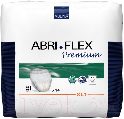 Трусы впитывающие для взрослых Abena Abri-Flex XL1 Premium FSC (14шт)