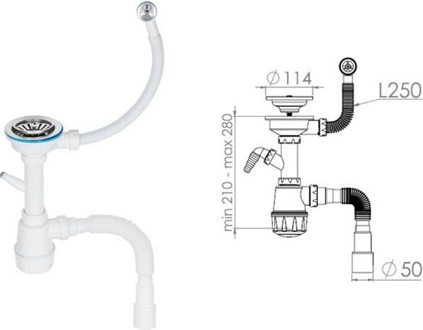 Купить Мойка кухонная AV Engineering Best AV650500BBKA в Минске