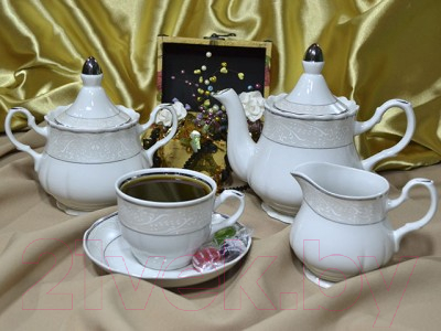 

Набор для чая/кофе Добруш, Романс Серебристый / 6С1972Ф34