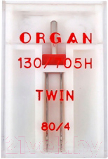 Набор игл для швейной машины Organ 1-80/4 (двойные)