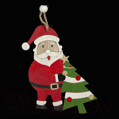Елочная игрушка Erich Krause Decor Санта с елкой / 47749