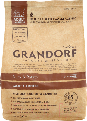 

Корм для собак Grandorf, Adult Duck&Potato