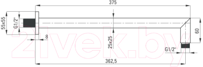 Душевой кронштейн Deante Cascada NAC N46K