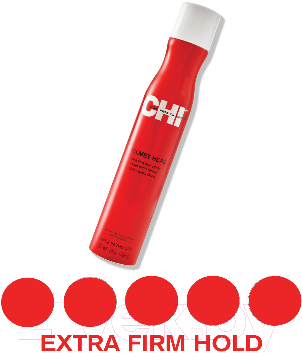 Лак для укладки волос CHI Helmet Head Hair Spray Extra Firm сильной фиксации