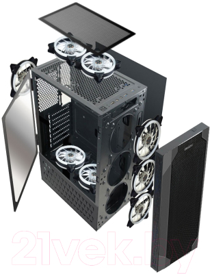 Корпус для компьютера Ginzzu SL300 (черный)